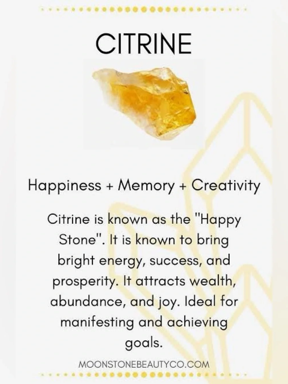 Handmade Citrine Heart Crystal Pendant Necklace